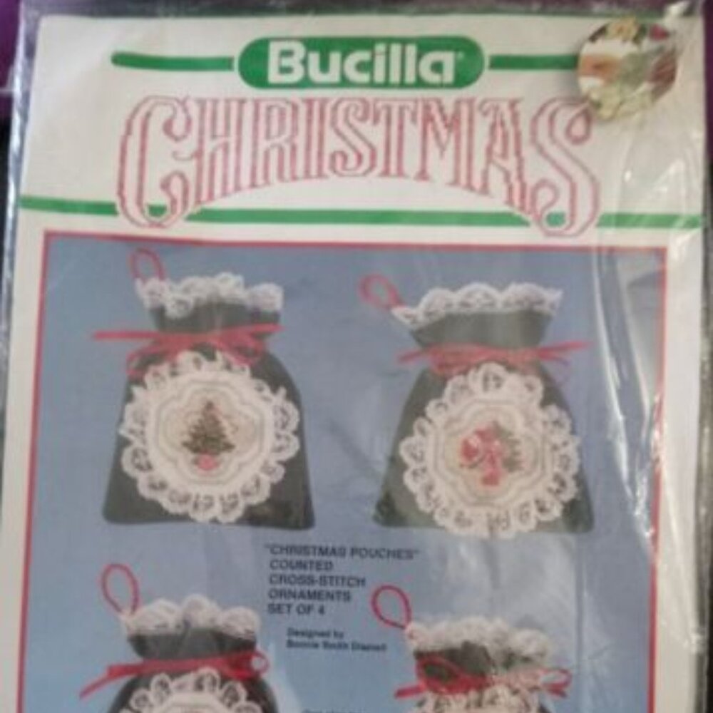Christmas Pouches Ornaments Cross Stitch kit - Buy 3 get 1 FREE